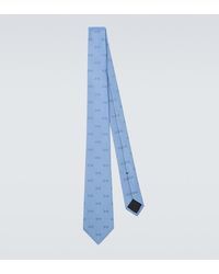 Gucci - Horsebit Silk Jacquard Tie - Lyst