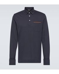 ZEGNA - Cotton Polo Shirt - Lyst