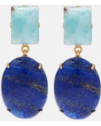 Jennifer Behr - Xiomara-Plated Drop Earrings - Lyst