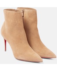 Christian Louboutin - So Apostropha 80 Suede Ankle Boots - Lyst