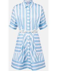 Rebecca Vallance - Nilah Striped Cotton Minidress - Lyst