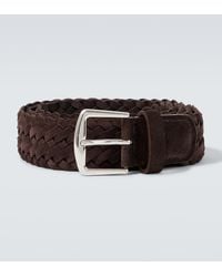 Loro Piana - Alsavel Braided Suede Belt - Lyst
