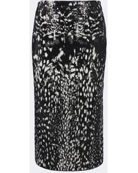 Tom Ford - Jacquard Velvet Pencil Skirt - Lyst