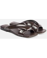 Bottega Veneta - Riva Leather Sandals - Lyst