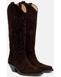 Gabriela Hearst - Capitana Leather Cowboy Boots - Lyst