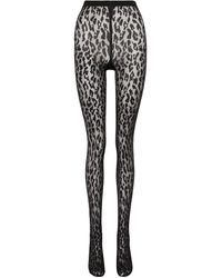 Wolford - Collant Josey con stampa leopardata - Lyst