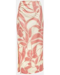 Sir. The Label - Belletto Printed Linen Maxi Skirt - Lyst