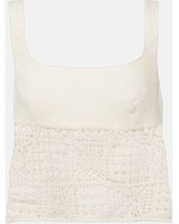 Sir. The Label - Rayure Linen Crop Top - Lyst