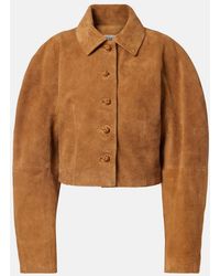 Rohe - Cropped-Jacke Aus Veloursleder - Lyst