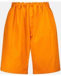 Balenciaga - Shorts de sarga de algodon - Lyst