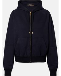 Loro Piana - Viera Cotton, Silk, And Cashmere Fleece Hoodie - Lyst