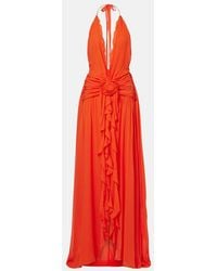 Blumarine - Ruffled Georgette Gown - Lyst