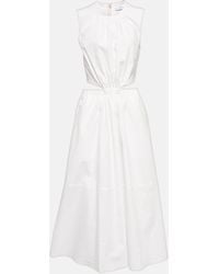 Proenza Schouler - White Label Cutout Cotton Midi Dress - Lyst