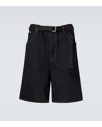 Sacai - Denim Bermuda Shorts - Lyst