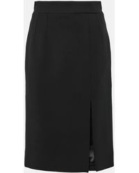 Dolce & Gabbana - Wool-blend Midi Skirt - Lyst