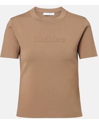Max Mara - Camiseta Con Logo Bordado - Lyst