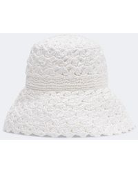 Aquazzura - Crochet Bucket Hat - Lyst