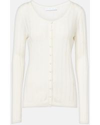 Proenza Schouler - Label Hattie Ribbed-Knit Cardigan - Lyst