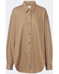 KHAITE - Goya Oversized Wool And Cashmere Shirt - Lyst