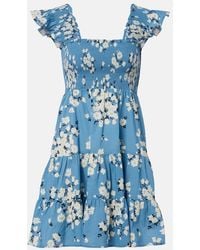 RIXO London - Sidney Floral Cotton Minidress - Lyst