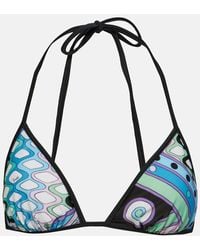 Emilio Pucci - Top bikini a triangolo Vivera - Lyst