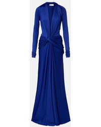 Victoria Beckham - Draped Maxi Dress - Lyst