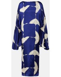KHAITE - Zelma Printed Maxi Dress - Lyst