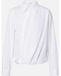 Loewe - Camisa De Popelin De Algodon A Rayas - Lyst