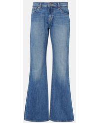 7 For All Mankind - Mankind High-Rise Flared Jeans - Lyst