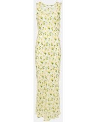 Sportmax - Tonale Printed Silk Maxi Dress - Lyst