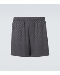 Gucci - Gg Silk Jacquard Shorts - Lyst