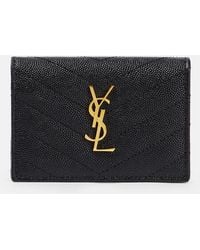 Saint Laurent - Cassandre Matelasse Leather Card Case - Lyst