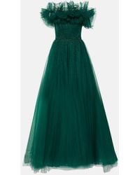 Jenny Packham - Embellished Tulle Gown - Lyst