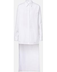 Alaïa - Asymmetric Cotton Poplin Shirt - Lyst