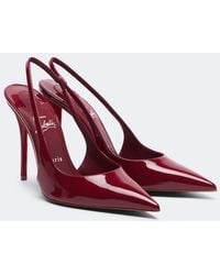 Christian Louboutin - Miss Z Patent Leather Slingback Pumps - Lyst