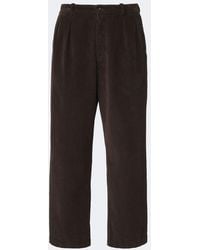 The Row - Tuxo Pleated Cotton Corduroy Wide-Leg Pants - Lyst