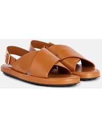 Tod's - Sandalen Aus Leder - Lyst