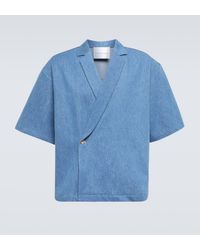 King & Tuckfield - Chemise cache-cour en jean - Lyst