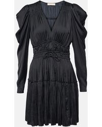 Ulla Johnson - Lu Draped Satin Minidress - Lyst