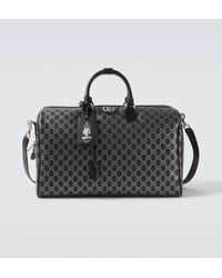 Gucci - Gg Leather-Trimmed Duffel Bag - Lyst