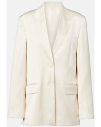 TOTEME - Satin Blazer - Lyst