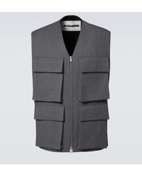 Jil Sander - Virgin Wool Vest - Lyst
