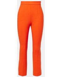 Max Mara - Nepeta High-Rise Wool-Blend Straight Pants - Lyst