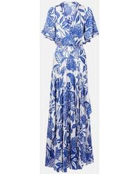 Poupette - Mabelle Satin Maxi Dress - Lyst
