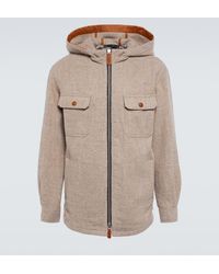 Giorgio Armani - Hooded Virgin Wool Blouson - Lyst