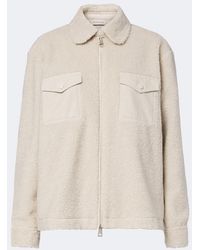 Moncler - Blouson Aus Teddyfleece - Lyst