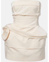Magda Butrym - Cotton And Silk Corset Dress - Lyst