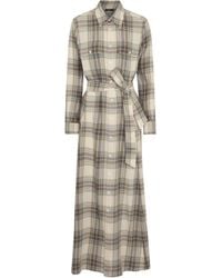 Polo Ralph Lauren Maxikleid mit Baumwollanteil - Grau