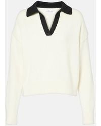 Velvet - Lucie Cotton And Cashmere Polo Sweater - Lyst