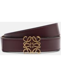 Loewe - Anagram Leather Belt - Lyst